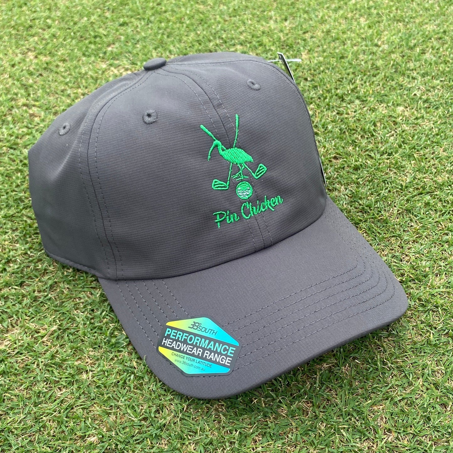 Pin Chicken Form Fit Cap- Charcoal