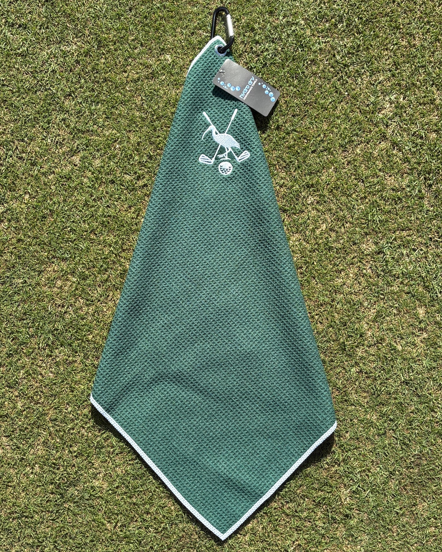 Pin Chicken Golf Towel- Green