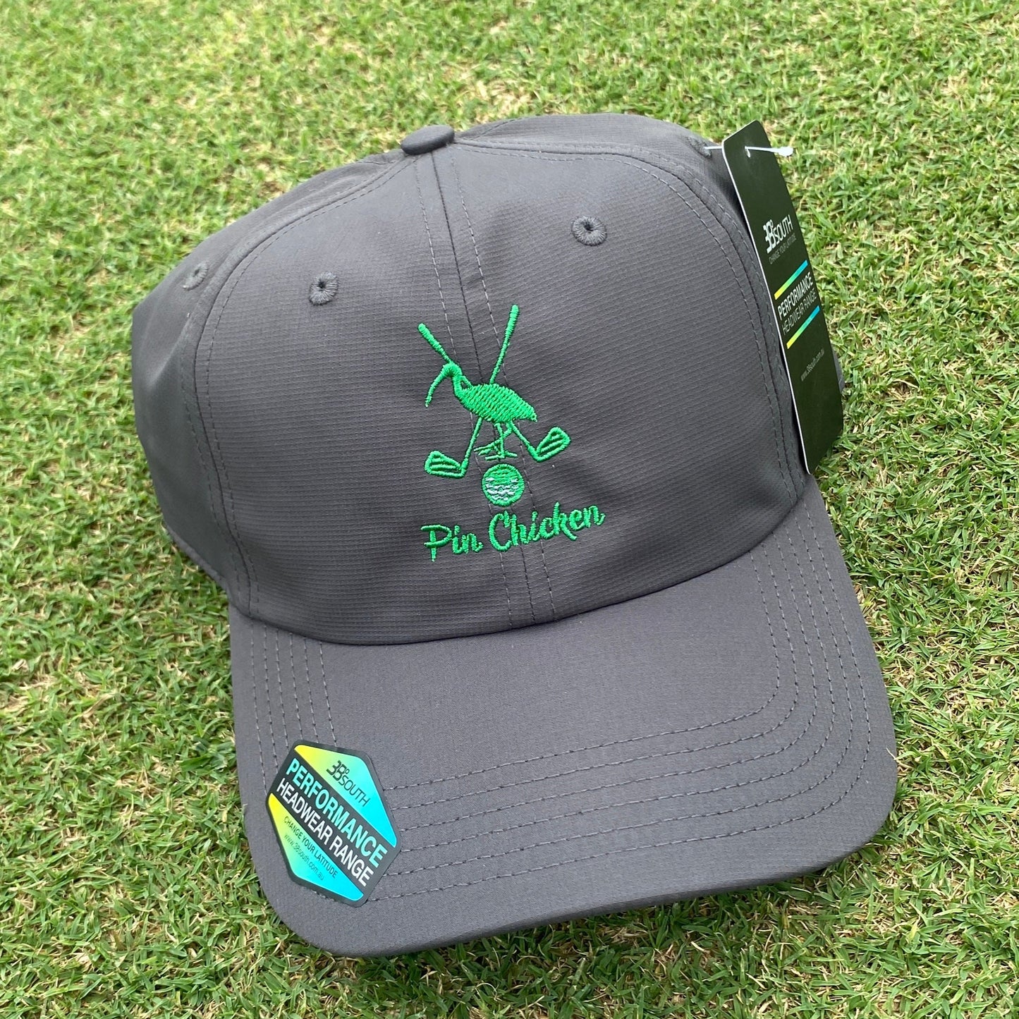 Pin Chicken Form Fit Cap- Charcoal