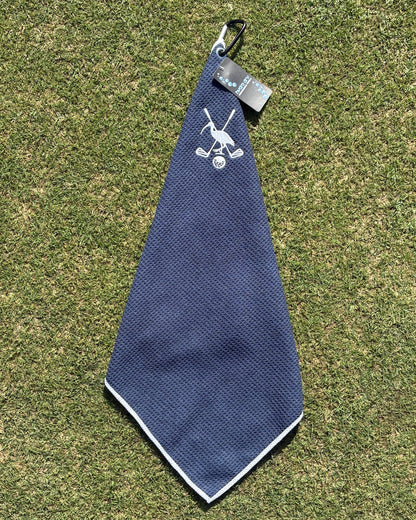 Pin Chicken Golf Towel- Blue