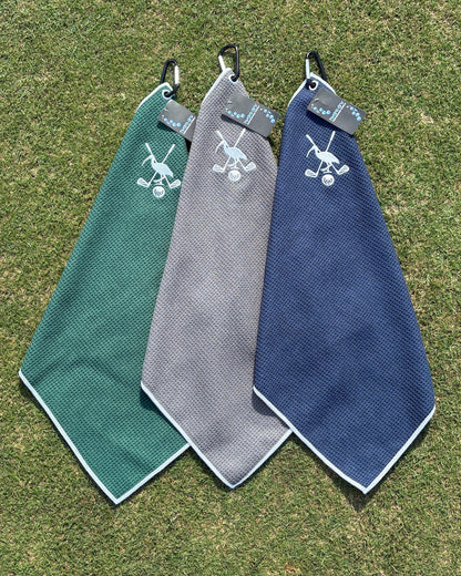 Pin Chicken Golf Towel- Green